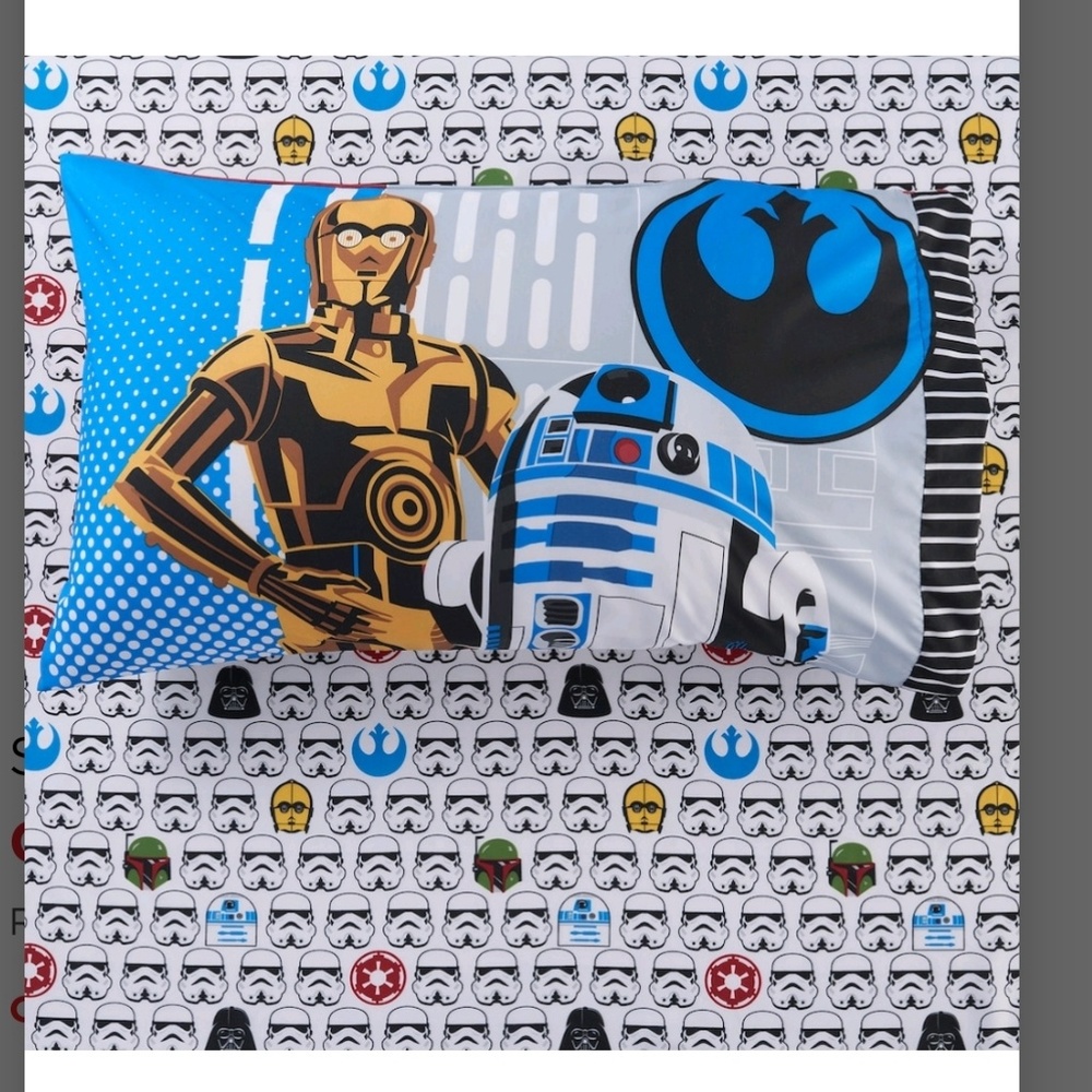Star Wars twin microfiber sheet set NWT - Picture 2 of 5